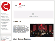 Tablet Screenshot of challengemen.org